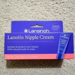 Lansinoh Lanolin Nipple Cream - Blue and Purple